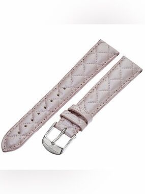 New MICHELE Serein 16mm Pearl Pink Quilted Leather Watch Strap w defects MICHELE 16mm Alligator Watch Strap, Lilac | Neiman Marcus main image 3